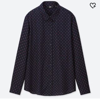 ユニクロ(UNIQLO)のもぐ様専用 ユニクロ レーヨンプリントドットブラウス☺︎(シャツ/ブラウス(長袖/七分))