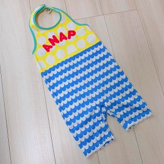 アナップキッズ(ANAP Kids)のANAP新品 つなぎ ロンパース80.90(ロンパース)