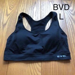 ビーブイディー(B.V.D)の美品★BVD★スポーツブラ L ブラック 黒(トレーニング用品)