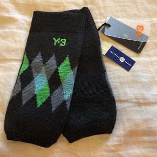 ワイスリー(Y-3)の新品 Y-3 グローブ 手袋 黒色 ロゴ刺繍 ONE SIZE 防寒(手袋)