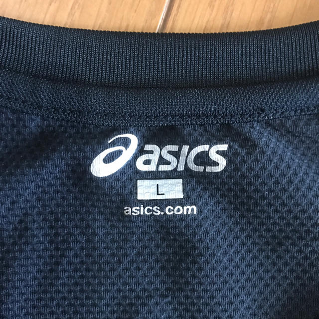 asics(アシックス)のasics Ｔシャツ ブラックＬ バレーボール スポーツ/アウトドアのスポーツ/アウトドア その他(バレーボール)の商品写真