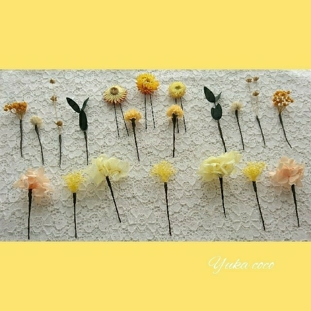 和装 ヘッドドレス ❁¨̮ yellow