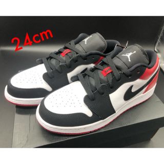 ナイキ(NIKE)の新品 NIKE AIR JORDAN 1 LOW BLACK エアジョーダン１(スニーカー)