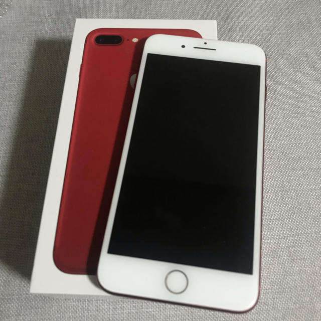 iPhone 7 Plus レッド au 128gスマホ/家電/カメラ