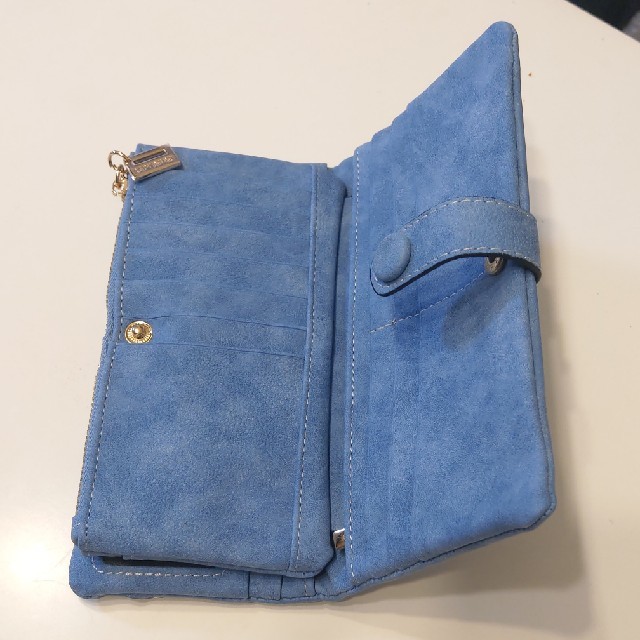 【美神瑠様専用】長財布　ペンギン　ブルー レディースのファッション小物(財布)の商品写真