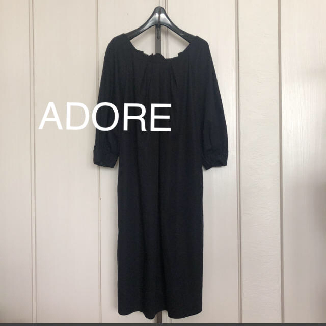 ADORE(アドーア)の美品☆アドーア ☆素敵なワンピース☆正規品 レディースのワンピース(ひざ丈ワンピース)の商品写真