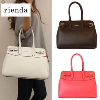 リエンダ(rienda)のお値下げ 新品 リエンダ  rienda バッグ  赤(ハンドバッグ)