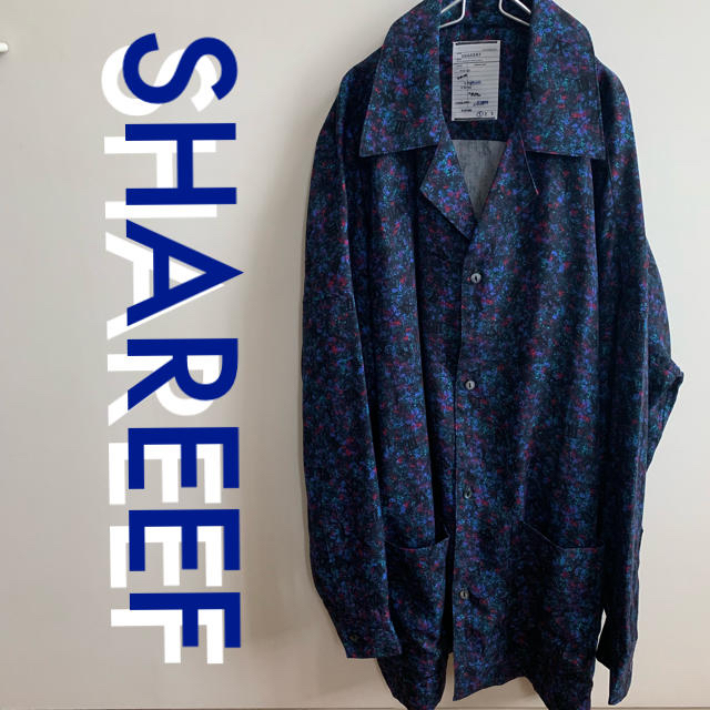 SHAREEF(シャリーフ)のShareef シャリーフ  カモフラージュオープンカラーシャツ パープル メンズのトップス(シャツ)の商品写真