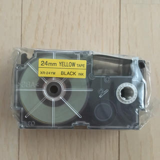 カシオ(CASIO)のネームランド 黄テープ 24mm(オフィス用品一般)
