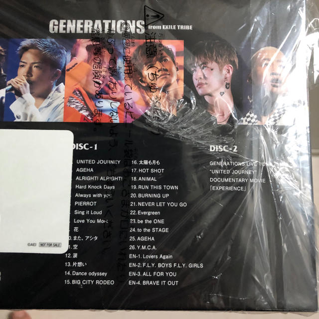 GENERATIONS(ジェネレーションズ)のunited journey Live DVD エンタメ/ホビーのDVD/ブルーレイ(ミュージック)の商品写真