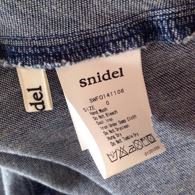 snidel♡サイドオープンデニムワンピ