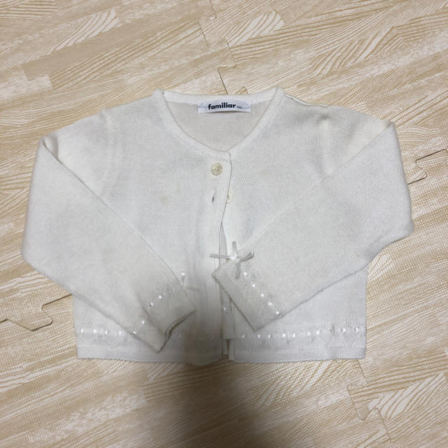 familiar(ファミリア)のカーディガン キッズ キッズ/ベビー/マタニティのキッズ服女の子用(90cm~)(カーディガン)の商品写真