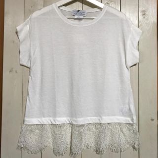 チャオパニックティピー(CIAOPANIC TYPY)の★新品タグ付き★チャオパニックティピー★裾レースTシャツ★カットソー★(Tシャツ(半袖/袖なし))