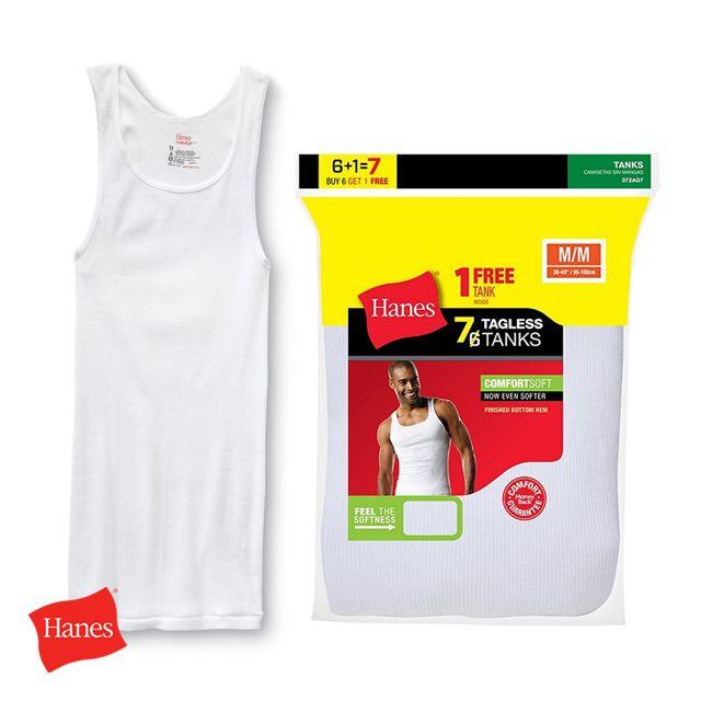 Hanes(ヘインズ)の【HANES/ヘインズ】TAGLESS TANKS /タンクトップ 7枚パックM メンズのトップス(タンクトップ)の商品写真