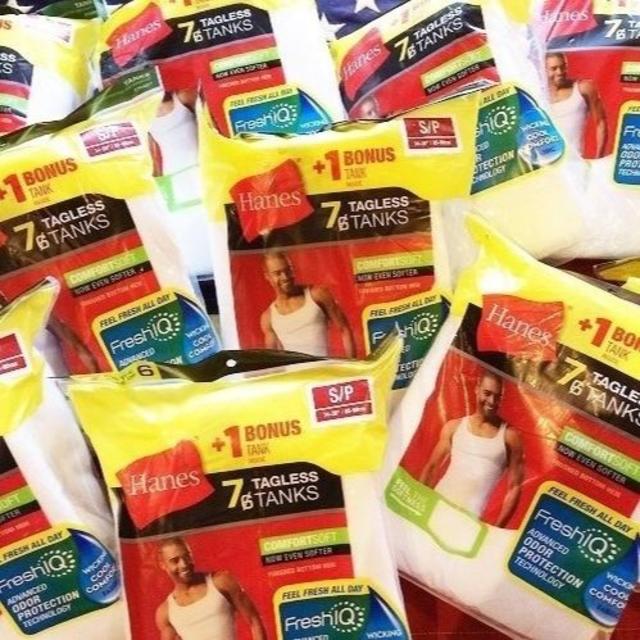 Hanes(ヘインズ)の【HANES/ヘインズ】TAGLESS TANKS /タンクトップ 7枚パックM メンズのトップス(タンクトップ)の商品写真