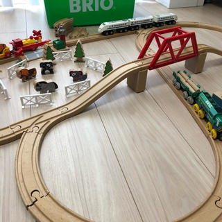 ブリオ(BRIO)のBRIO ブリオ レールセット クリスマス限定(電車のおもちゃ/車)