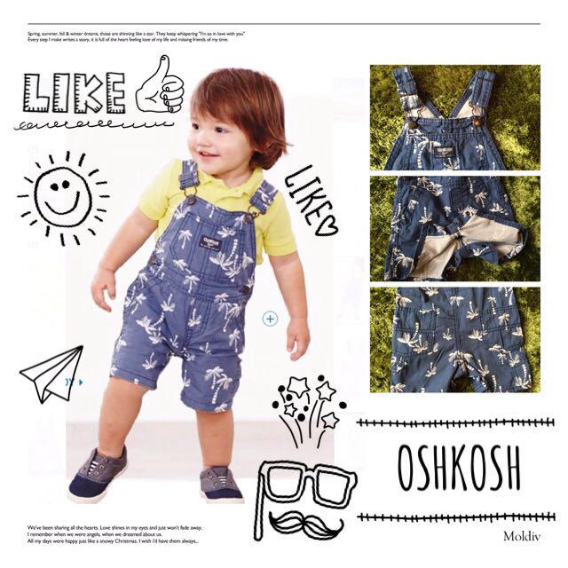 OshKosh(オシュコシュ)の新品未使用🌴ヤシの木×ネイビー 18M キッズ/ベビー/マタニティのキッズ服男の子用(90cm~)(パンツ/スパッツ)の商品写真