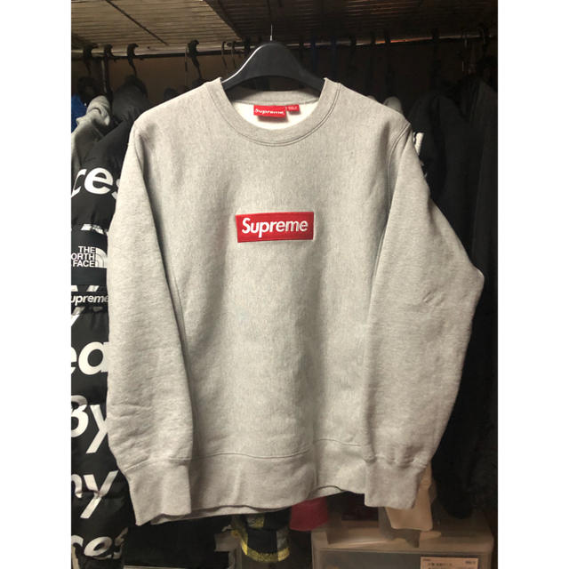 SUPREME シュプリーム 15AW Box Logo Crewneck BOXロゴ スウェット グレー サイズM 正規品 店/25333