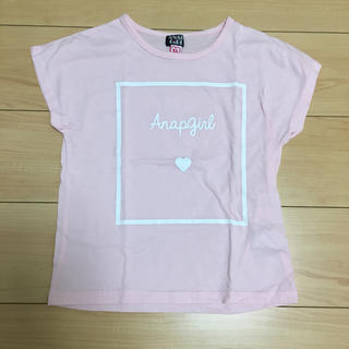 アナップ(ANAP)のANAP GIRL Tシャツ XS 130〜140  ピンク アナップガール(Tシャツ/カットソー)