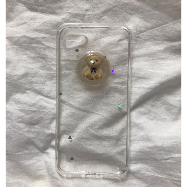 merry jenny(メリージェニー)のくま 🧸 ❤︎ iphoneケース 7/8 キラキラ ハート ドーム クリア スマホ/家電/カメラのスマホアクセサリー(iPhoneケース)の商品写真