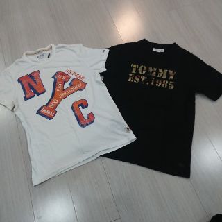 トミー(TOMMY)のトミー Tシャツ メンズ 白 黒  セット S(Tシャツ/カットソー(半袖/袖なし))