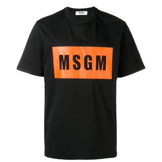 エムエスジイエム(MSGM)の新作 2019SS MSGM ボックス ロゴ Tシャツ メンズ ブラック 新品(Tシャツ/カットソー(半袖/袖なし))