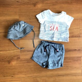 エイチアンドエム(H&M)の【50cm】子供服まとめ売り 3点セット(Ｔシャツ)