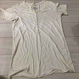 ゴア(goa)のgoa mens ヘンリーネック Tシャツ ホワイト BEAMS(Tシャツ/カットソー(半袖/袖なし))