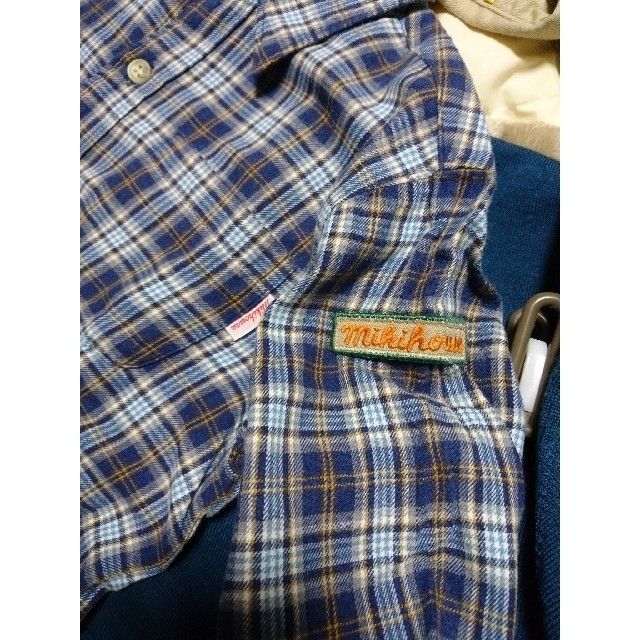 mikihouse(ミキハウス)のミキハウス チェックシャツ 120cm 美品 キッズ/ベビー/マタニティのキッズ服男の子用(90cm~)(ブラウス)の商品写真