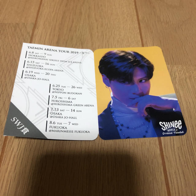 SHINee(シャイニー)のテミンFC抽選SWY賞カード エンタメ/ホビーのCD(K-POP/アジア)の商品写真