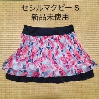 セシルマクビー(CECIL McBEE)の未使用 セシルマクビー 花柄ミニスカート s 値下げ(ミニスカート)