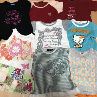 ハッシュアッシュ(HusHush)の女の子90 Tシャツ７枚とワンピース２枚セット➕オマケ(Tシャツ/カットソー)