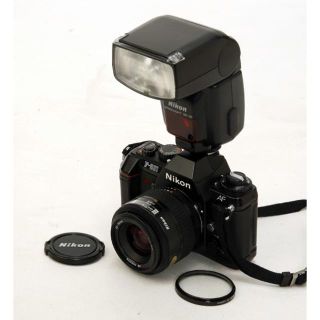 ニコン(Nikon)の動作確認済 良品 ニコン F-501 AFレンズ フィルター スピードライト 付(フィルムカメラ)