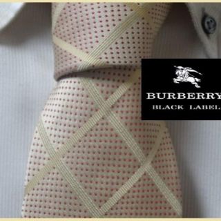 バーバリーブラックレーベル(BURBERRY BLACK LABEL)の希少★バーバリーブラックレーベル【ホースロゴ入り格子柄】高級ネクタイ★(ネクタイ)