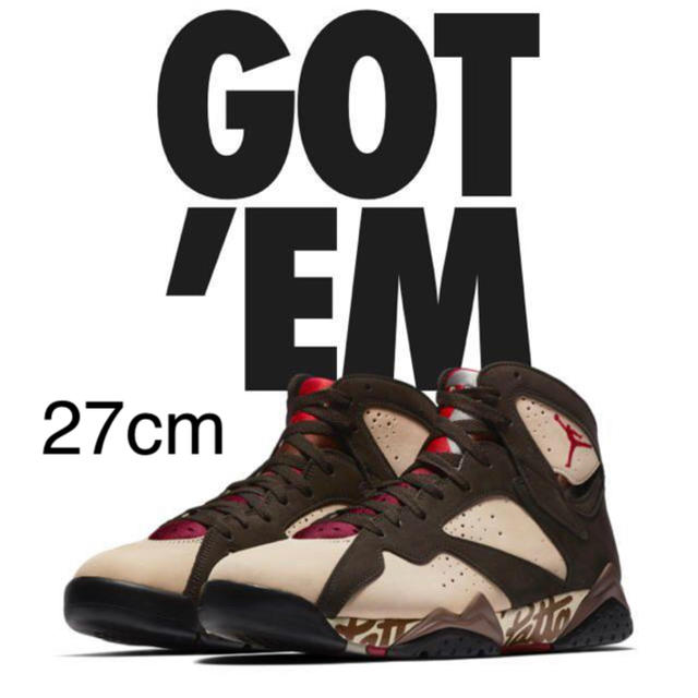 国内正規 Patta AIR JORDAN 7 US9 27cm