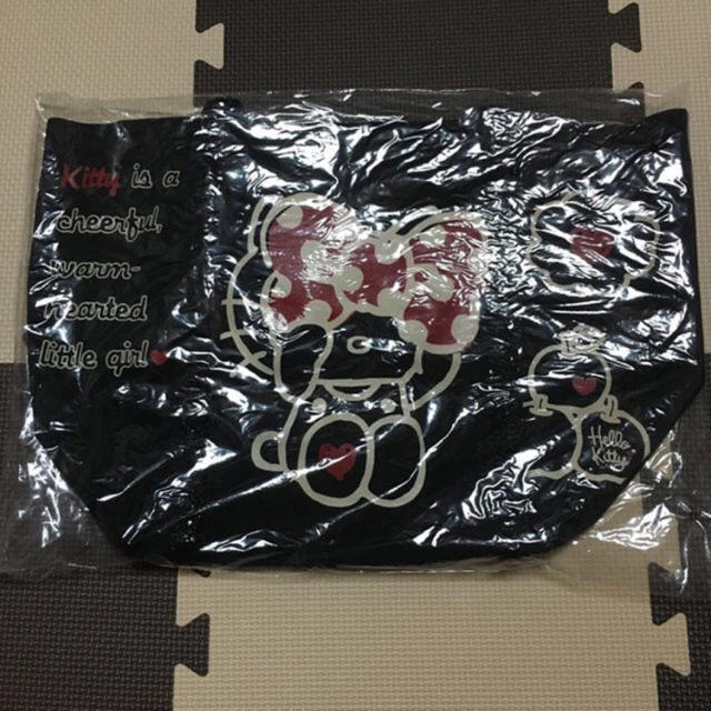 サンリオ(サンリオ)の新品♡ハローキティ 帆布トートバッグ♡ブラック レディースのバッグ(トートバッグ)の商品写真