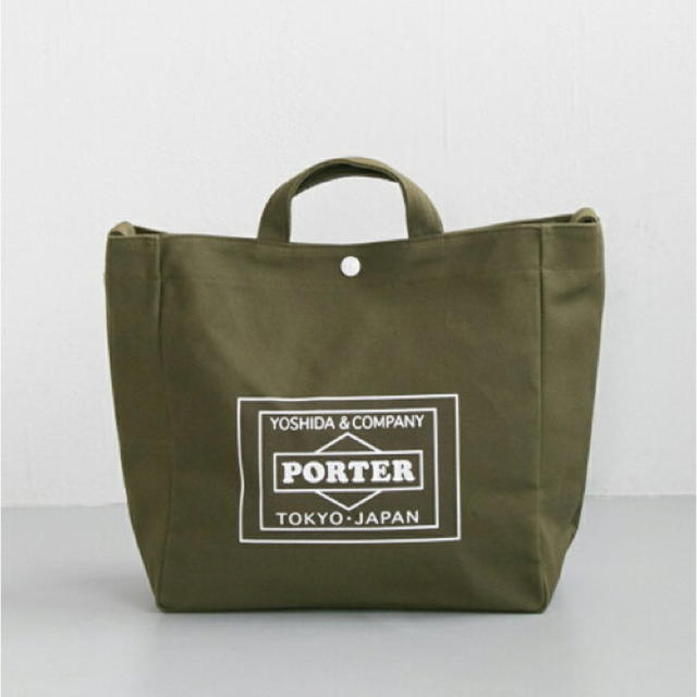 PORTER(ポーター)のPORTER×URBAN RESEARCH トートバッグ 新品Ｍサイズ カーキ レディースのバッグ(トートバッグ)の商品写真