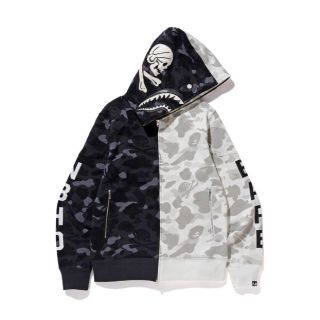 ネイバーフッド(NEIGHBORHOOD)のNEIGHBORHOOD × A Bathing Ape shark park(パーカー)