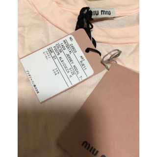 ミュウミュウ(miumiu)のmiumiu  Tシャツ(Tシャツ(半袖/袖なし))