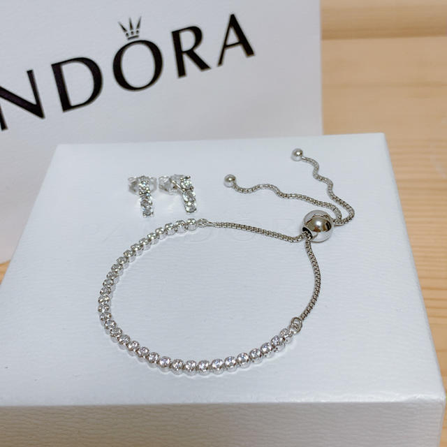 PANDORA ブレスレット+ピアス