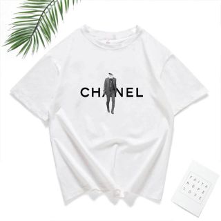 新品未使用　ラファインのchanelパロディTシャツ