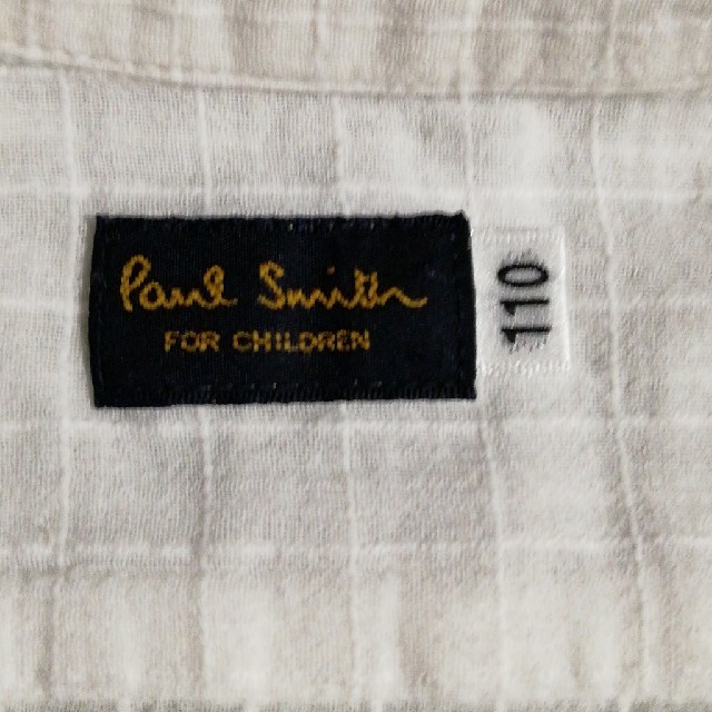 Paul Smith(ポールスミス)のポール・スミス　ホワイト　シャツ キッズ/ベビー/マタニティのキッズ服男の子用(90cm~)(ブラウス)の商品写真