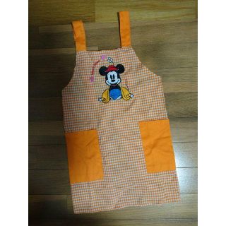 ディズニー(Disney)の♥️m様専用♥ ミニーちゃん 子供用エプロン チェック柄 ディズニー お家時間(その他)