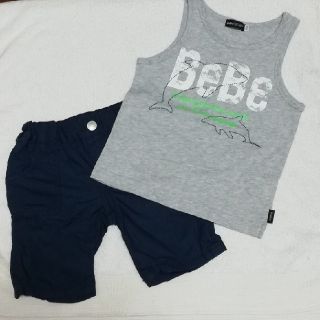 ベベ(BeBe)の新品　BeBe いるかタンクトップ100cm&BeBe 半ズボン100cm(Tシャツ/カットソー)