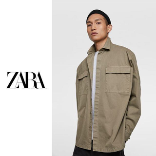 ザラ(ZARA)の【セール‼️】ZARA/ザラ　オーバーサイズシャツジャケット "L"(シャツ)