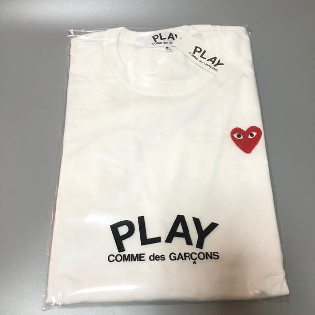 COMME des GARCONS(コムデギャルソン)のメンズXL半袖Tシャツ★新品★送料込★プレイコムデギャルソン メンズのトップス(Tシャツ/カットソー(半袖/袖なし))の商品写真