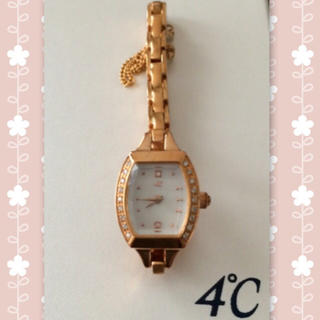 ヨンドシー(4℃)の４℃♡ピンクゴールドブレスウォッチ(腕時計)