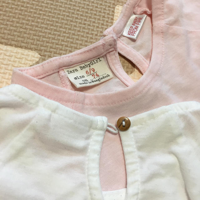 ZARA(ザラ)のZara Baby Girl  Tシャツ  6-9ヶ月 3枚セット キッズ/ベビー/マタニティのベビー服(~85cm)(Ｔシャツ)の商品写真