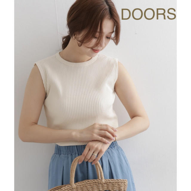 URBAN RESEARCH DOORS(アーバンリサーチドアーズ)の新品🍀今季 DOORS 針抜きノースリーブカットソー レディースのトップス(カットソー(半袖/袖なし))の商品写真