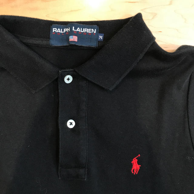 POLO RALPH LAUREN(ポロラルフローレン)のRALPH LAUREN POLO SPORT☆ポロシャツワンピース☆ブラック レディースのワンピース(ひざ丈ワンピース)の商品写真